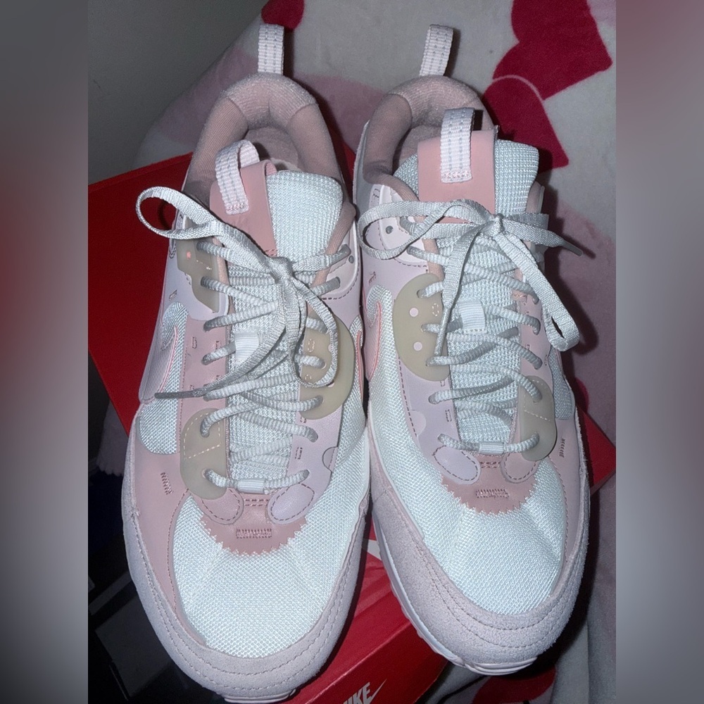 Nike Air Max 90 Futura In White/Pink Oxford/Barely Rose Women’s Size 11.5 - Picture 5 of 7